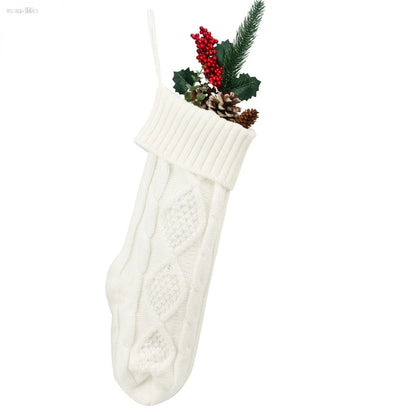 Knitted Cotton Christmas Stocking